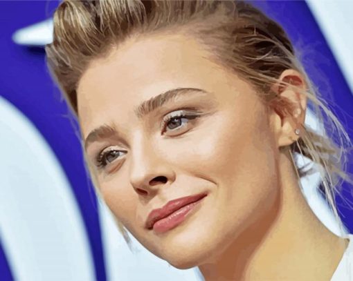 Classy Chloe Grace Moretz paint by numbers