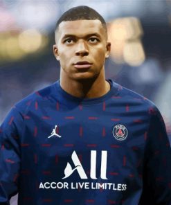 Cool Kylian Mbappé paint by numbers