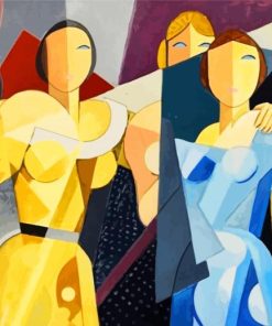 Cubism Ladies paint by numbers