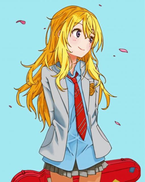 Cute Kaori Miyazono paint by numbers