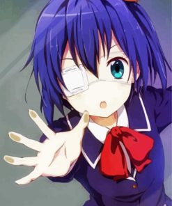 Cute Rikka Takanashi Anime paint by numbers