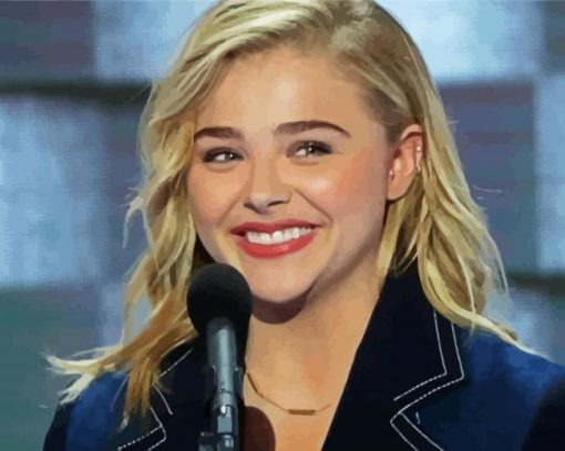 Cute Chloe Grace Moretz paint by numbers