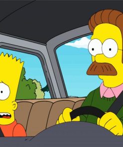 Flanders and Simpsons paint by numbers