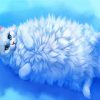 Fluffy White Cat paint by numbers