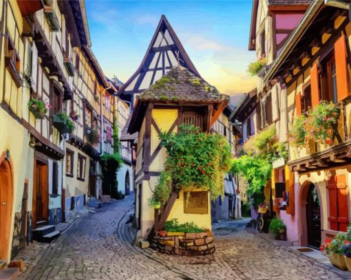 France Eguisheim paint by numbers