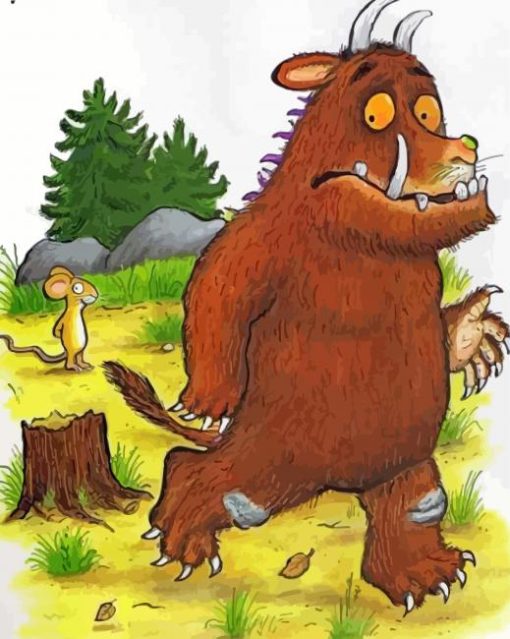 Gruffalo and The Mouse paint by numbers