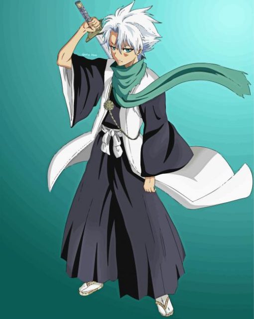 Hitsugaya Bleach Anime paint by numbers