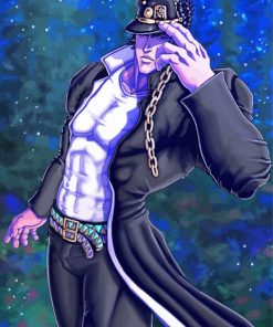 Jojos Bizarre Adventure Jotaro Kujo paint by numbers