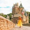 Lady in Eltz Castle paint by numbers