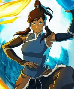 Legend of korra Katara paint by numbers