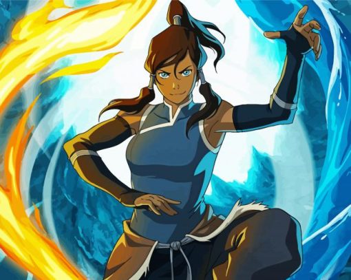 Legend of korra Katara paint by numbers