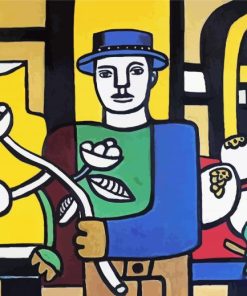 Leger The Man in The Blue Hat paint by numbers