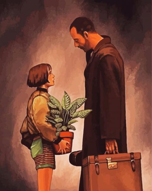 Leon and Mathilda paint by numbers