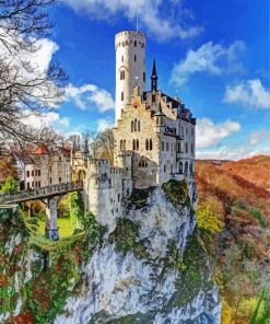 Lichtenstein Castle paint by numbers