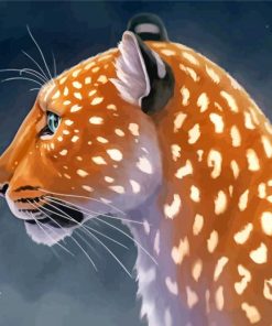 Light Leopard paint by numbers