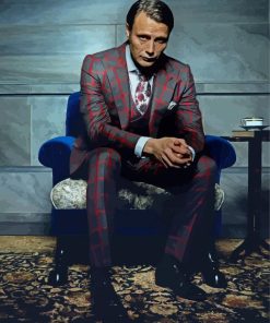 Mads Mikkelsen Hannibal paint by numbers