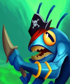 Murloc Pirate paint by numbers