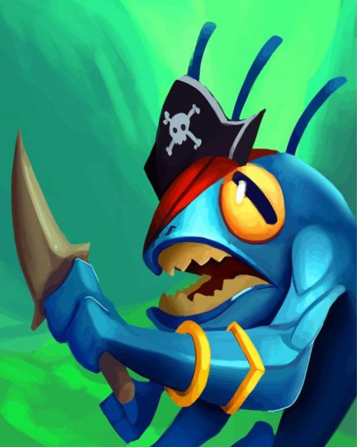 Murloc Pirate paint by numbers