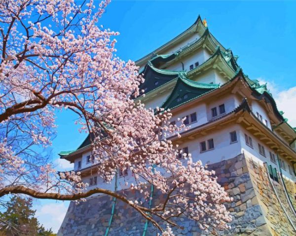 Nagoya Castle paint by numbers