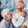 Newborn and Grandparents paint by numbers