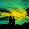 Night Beautiful Couple paint by numbers