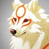 Okami Dog Anime paint by numbers