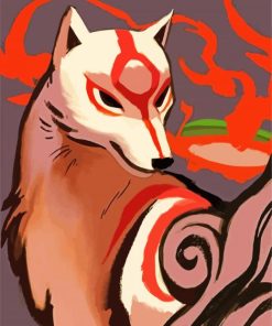 Okami Dog paint by numbers