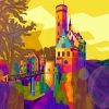 Pop Art Castle paint by numbers