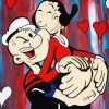 Popeye and Olive Couple paint by numbers