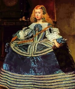 Portrait of The Infanta Margarita paint by numbers