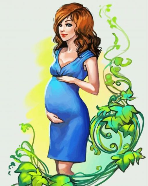 Pregnant Woman paint by numbers