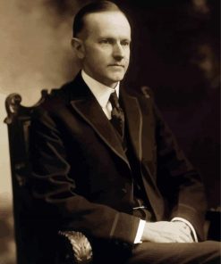 President of The Us Calvin Coolidge paint by numbers