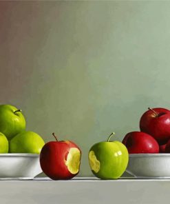 Red and Green Apples paint by numbers