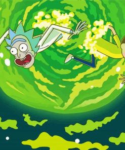 Rick and Morty in Space paint by numbers