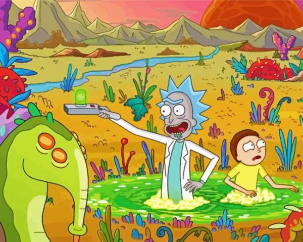Rick and Morty Volume Two paint by numbers