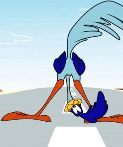 Roadrunner Cartoon paint by numbers