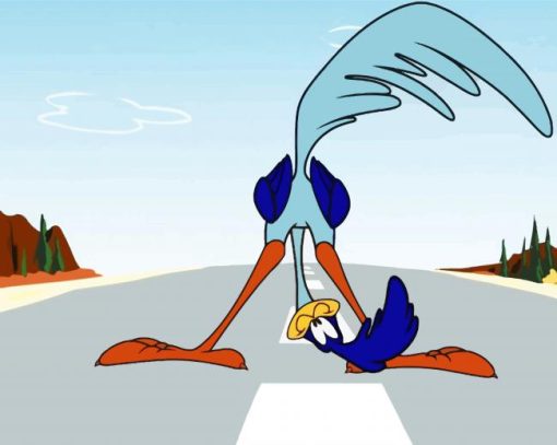 Roadrunner Cartoon paint by numbers