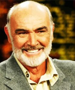 Sean Connery Smiling paint by numbers