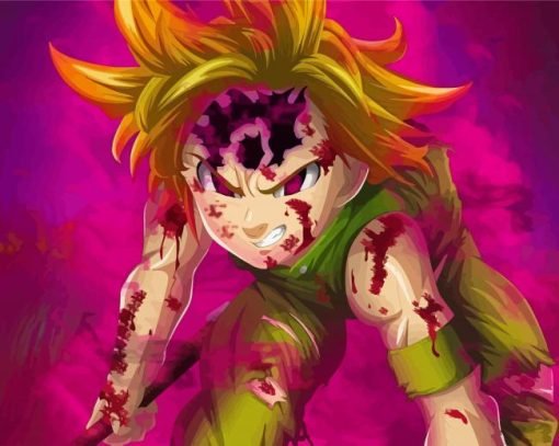 Seven Deadly Sins Meliodas Demon Nanatsu paint by numbers