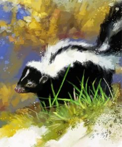 Skunk Animal paint by numbers