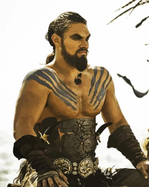 Strong Drogo paint by numbers