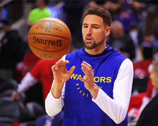 The Basketballer Klay Thompson paint by numbers