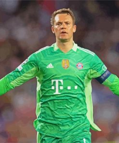 The Footballer Manuel Neuer paint by numbers