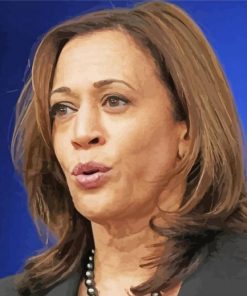 United States Vice President Kamala Harris paint by numbers