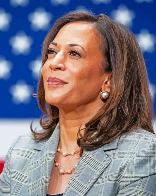 Us Vice President Kamala paint by numbers