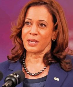 Usa Vice President Kamala Harris paint by numbers