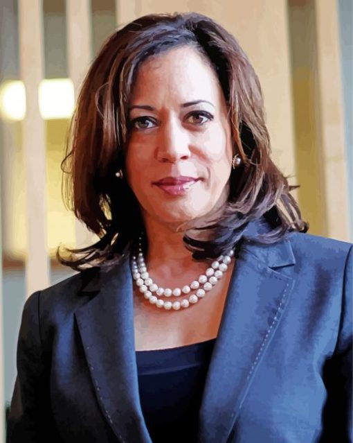 Vice President Kamala Harris paint by numbers