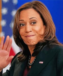 Vice President Kamala paint by numbers