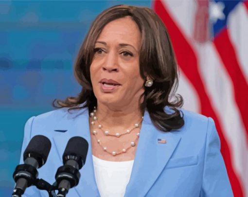 Vice President of the United States Kamala Harris paint by numbers