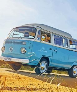 Volkswagen Kombi Van paint by numbers